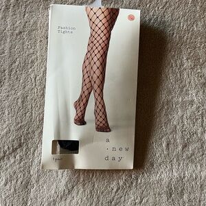 NWT Anew Day Fashion Tights Size L/XL Color Black